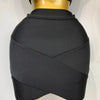 Women Sexy Top Short Skirt Bodycon Bandage Two Pieces Sets White Black 2025 Evening Party Luxury Birthday Outfit Nightclub Suits