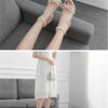Liyke Sexy White String Bead Women Transparent High Heels Summer Fashion Butterfly-Knot Clear Sandals Pointed Toe Shoes Pumps