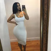 Summer Sexy Tank Top Dress European and American Plus Size Women's Sleeveless midi Dress