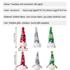 Glowing Gnome Christmas Faceless Doll Plush Toys 6 Styles Santa Claus Merry Christmas New Year Gifts Navidad Natal Home Decor