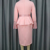 Church Dresses for Women Elegant Ruffles Long Flare Sleeves Sequined Party Bodycon Peplum Classy Occasion African Wedding Guest