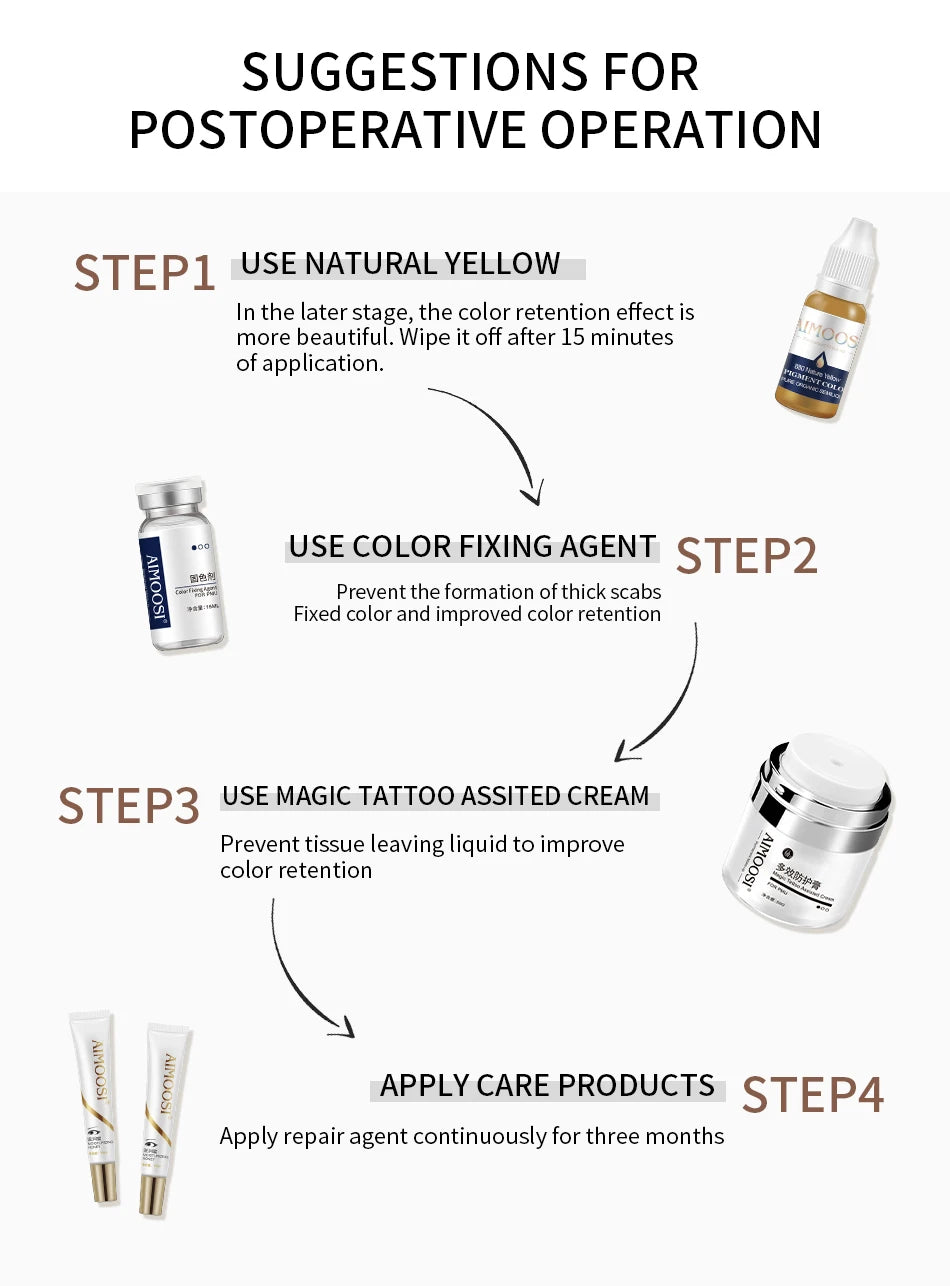 New Top Tattoo Microblading Paint Ink 3ml Pigment For Semi Permanent Body Art Eyebrows Eyeliner Lips Tint Makeup Supplies