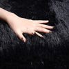 Fluffy Bedroom Rug Carpet Shaggy Fuzzy Rugs for Bedroom Thick Black Area Rugs for Living Room Rugs  for Girls Boys