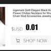 Ingemark Exaggerated Chunky Heavy Metal Twisted Torques Choker Necklace for Women Spiral Big Chain Grunge Jewelry Steampunk Men