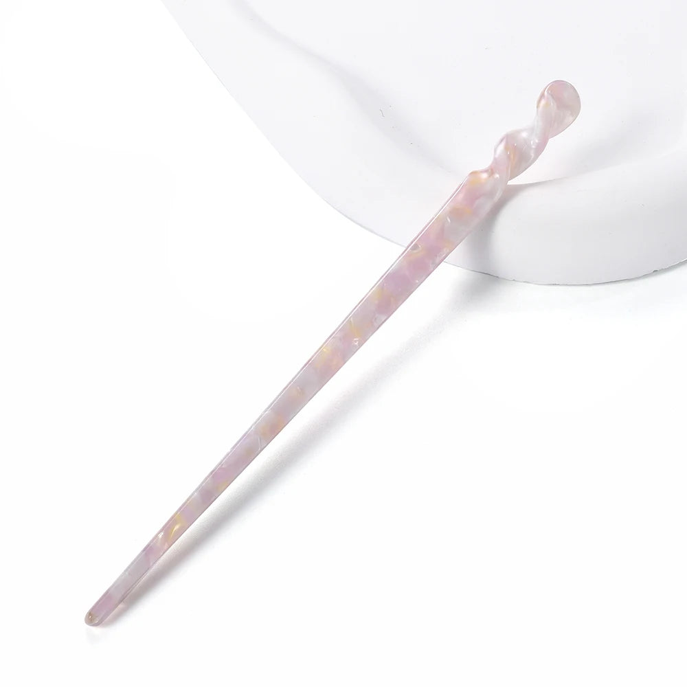 Chinese Style Hair Sticks Vintage Acetate Resin Chopstick Women Hairpins Hair Clip Pin Headwear Wedding Hair Jewelry Accessories