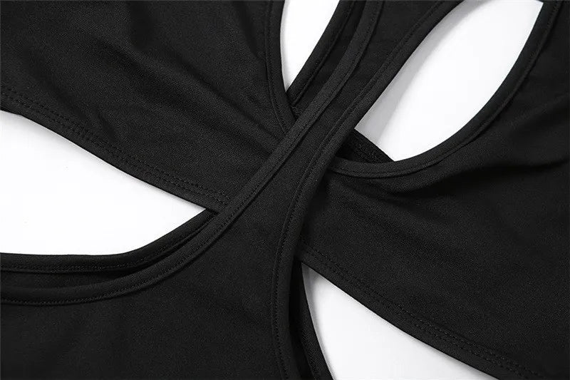 Streetwear Y2k Sexy Irregular Hollow Out Rompers Women's Bodysuits Fashion Long Sleeves Bodycon Tops Jumpsuits Party Clubwear