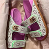 Sandals thick soles 2025 new summer soft sole retro casual flat beach shoes slippers Fashion network celebrity shoes