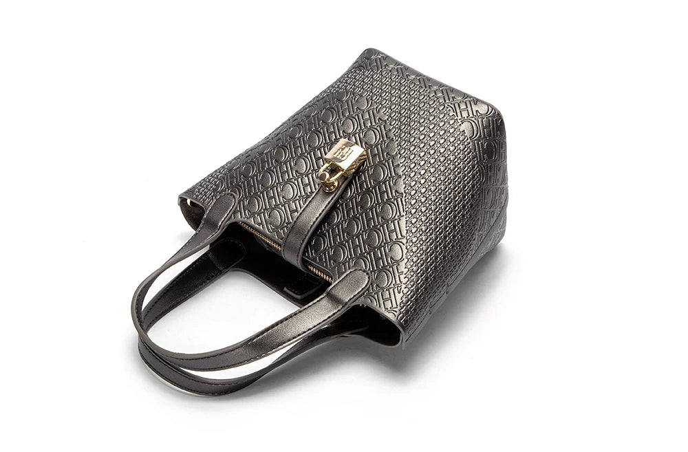 Retro Classic Women's Fashion Handbags Pure Color Design Metal Lock Buckle Accessories Ladies Shoulder Bags Minimalist Versatile