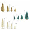 8-Piece Mini Christmas Tree Sisal Silk Cedar - Decoration Small Christmas Tree - Gold Silver Blue Green White Festive Tree
