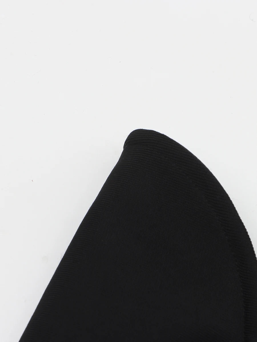 TWOTWINSTYLE Luxury Slimming Solid Dresses For Women V Neck Sleeveless High Waist Elegant Dinner Dress Female Fashion KDR525118