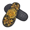 Custom Queen Of Absolutely Everything Gold Baroque Soft Memory Foam House Slippers Women Comfy Warm Anti-skid Sole Slipper