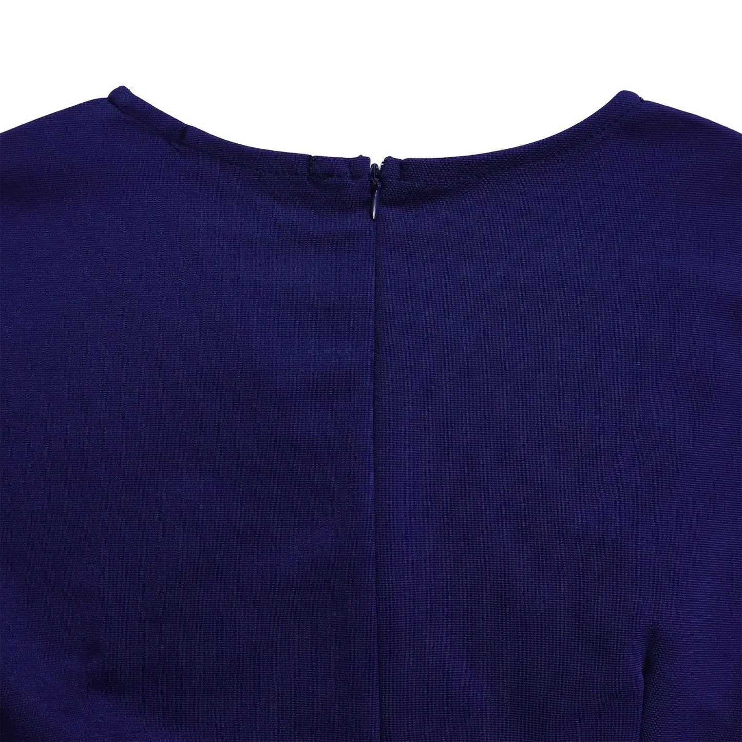 2024 summer new short sleeve V-neck waist solid color Tunle pencil skirt dress