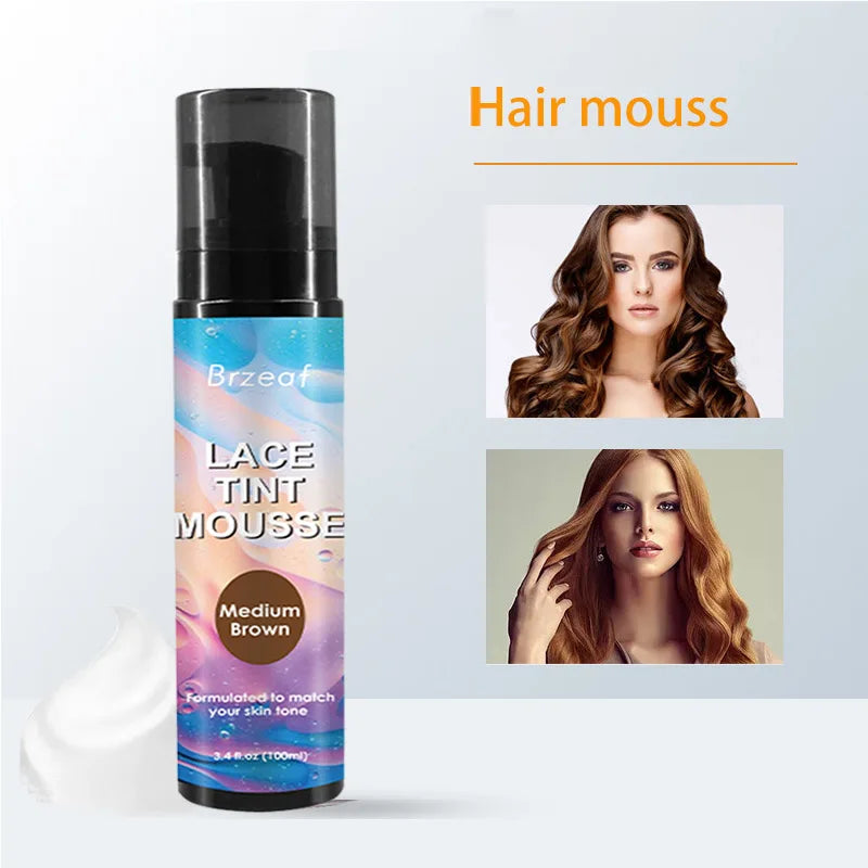 Lace Tint Spray For Lace Wigs Dark Brown Middle Brown Light Brown Lace Tint Spray For Closures, Wigs And Closure Front 100Ml