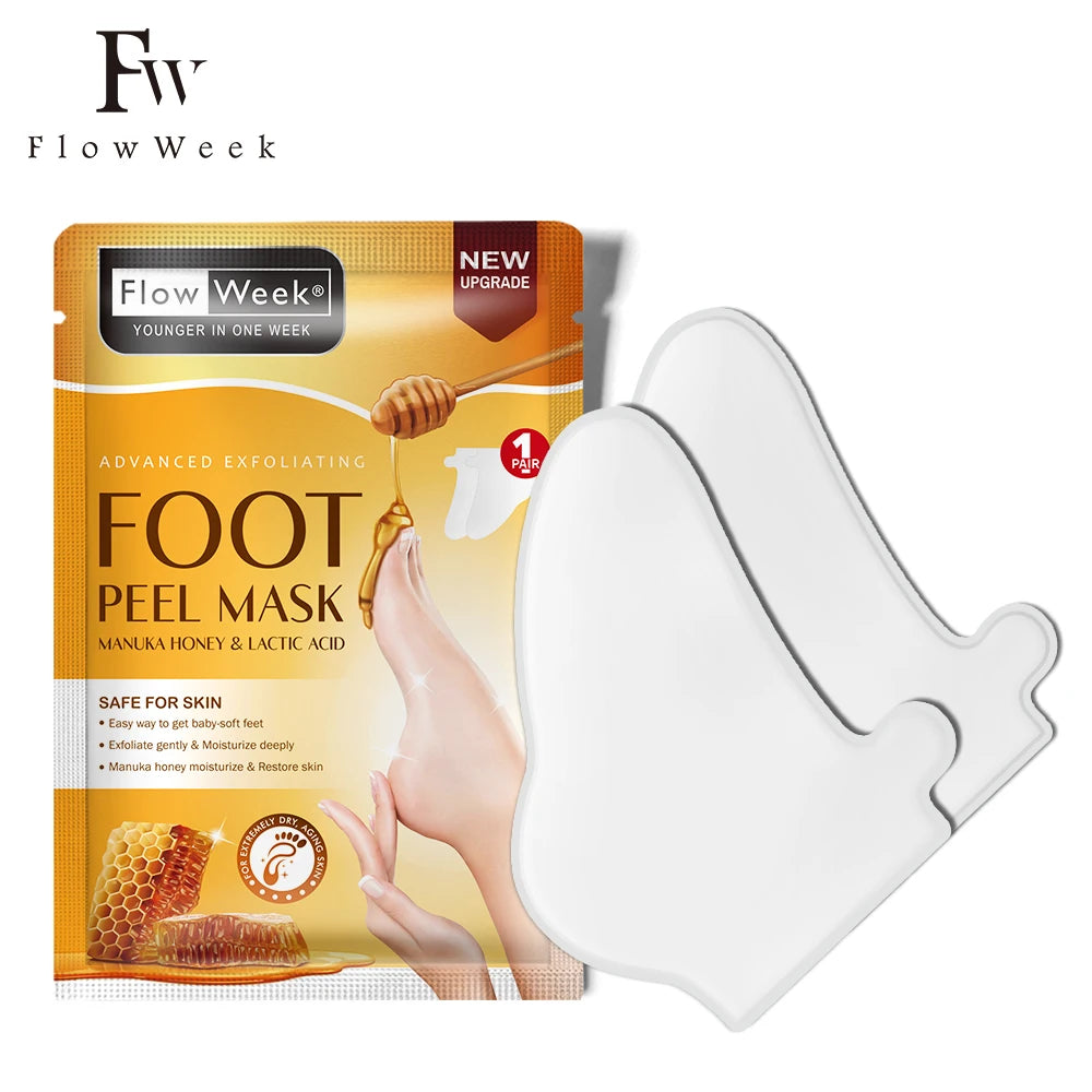 Foot Peeling Mask Peeling Foot Mask Repairs Heels & Removes Dry Dead Skin Feet Exfoliating Foot Peel Mask for Dry Cracked Feet