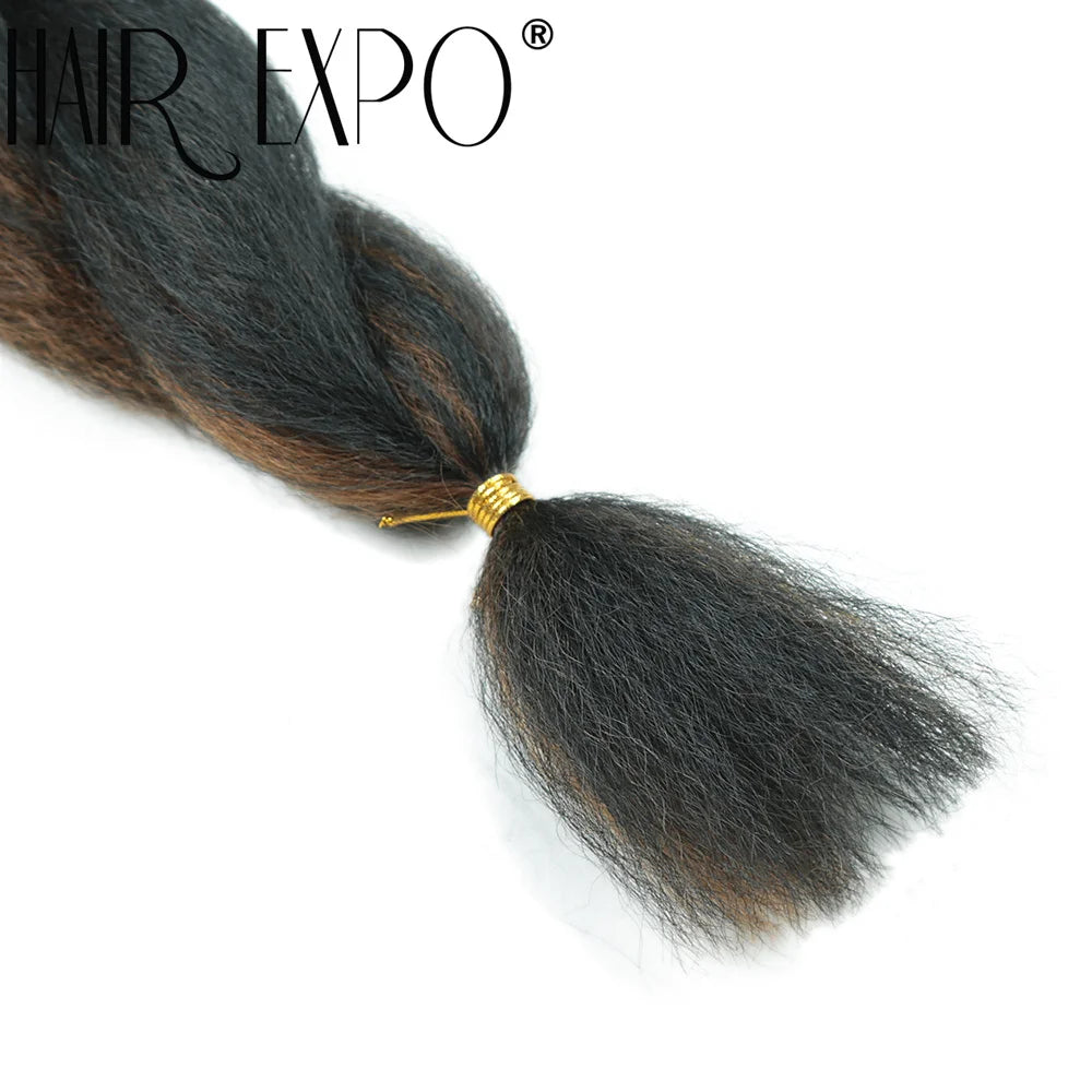 26Inch Vixen Crochet Bulk Hair Synthetic Jumbo Braids Fluffy Yaki Straight Crochet Hair Afro Kinky Curly Braiding Hair Extension