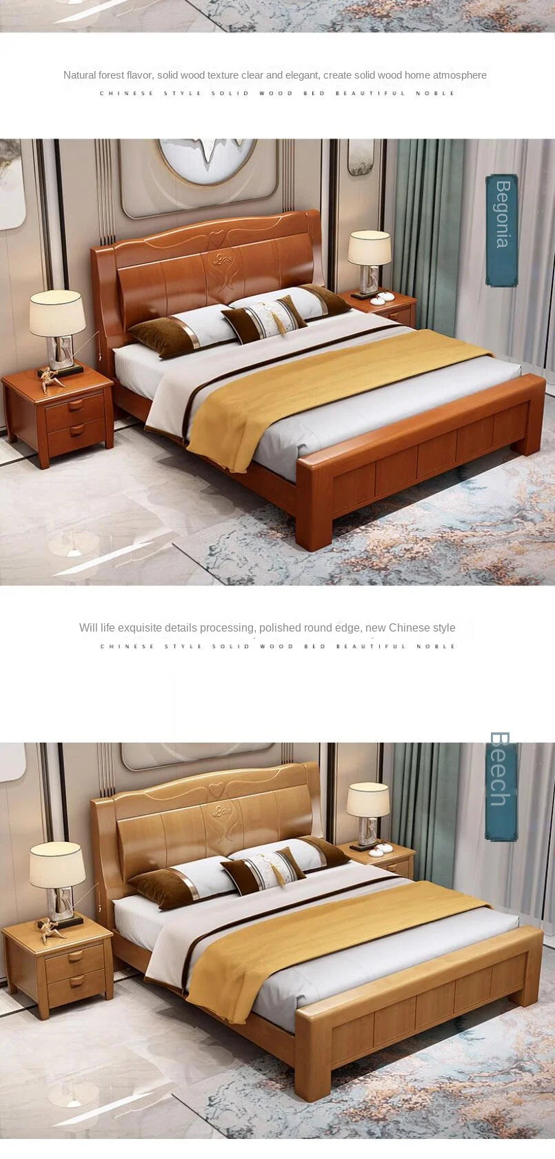 European Luxury Soft Bedroom Set Modern High End Storage Queen Bedroom Set Wood Cool Apartment Meuble De Chambre Furniture
