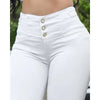 Spring Summer New Women's Clothing Trousers, White High Waist Tight Skinny Pants Casual All-Matching
