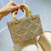 Luxury Women's Evening Bag Handmade Shiny Diamond Decoration Fashion Crossbody Shoulder Bags Women Handbags for Wedding Party