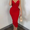Elegant Dresses for Women Sexy Plunge Ruffle Hem Backless Party Dress 2023 Autumn Summer Spring Fashion Casual