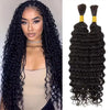 AOSIQUEEN Synthetic Deep Wave Bulk hair For Braiding No Weft Deep Wave For Braiding Micro Faux Braiding Hair for Boho Braids