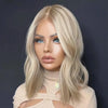 Ombre Blonde 13X4 Transparent Lace Front Human Hair Wig Brown Root Loose Wave Ash Blonde 4x4 Closure Wig Pre Plucked