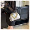 2024 Luxury Women Gold Green Chain Messenger Bags PU Leather Shoulder Bags Shell Clip Designer Handbag And Purse Wedding Clutch