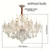 Luxury K9 Crystal Chandelier 18 Light Contemporary Clear Crystal Ceiling Chandelier Lighting, Luxurious Crystal Pendant Light
