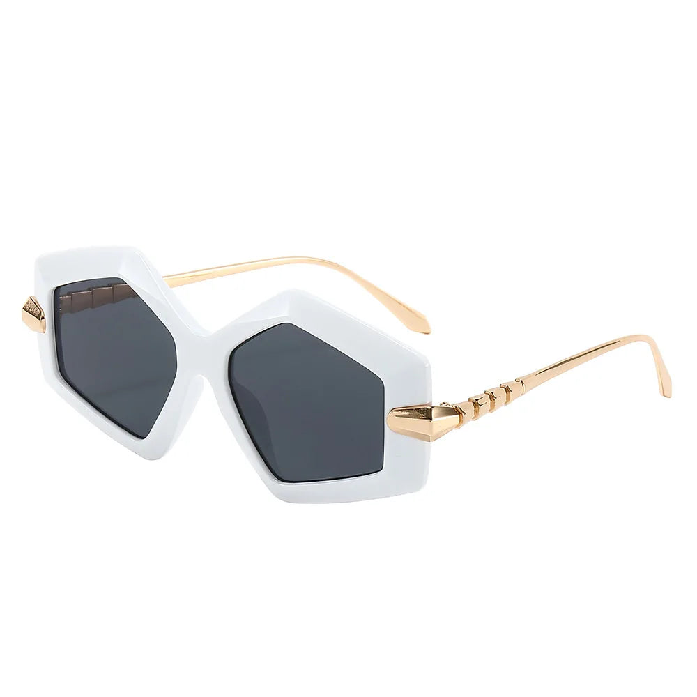 New Unique Women Fashion Sunglasses Retro Unique Lens Special Shades UV400 Men Punk Oversized Sun Glasses UV400