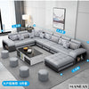 MINGDIBAO Fabric Sofa Set Furniture Living Room Sofa Set with USB and Stools / Big U Shape Cloth Couch Sofas for Home Furniture