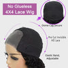 13X4 Brazilian Kinky Curly BoB Lace Frontal Wigs For Women Glueless 180 Density Preplucked 100% Human Hair Wig Deep Curls Wig