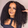 100% Glueless Wigs Human Hair Wigs Ready To Wear Bleached Knots 6x4 Pre Cut HD Transparent Wear And Go Wigs Kinky Curly 210%