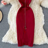 Zipple  2023 Sexy Summer Knit Strap Dress Women Tank Elatic Waist Bodycon Sundress Female Beach Split Backless Midi Dress