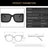 2024 Fashion Oversized The Letter B Square Luxury Trend Sunglasses Women Men Retro Rectangle Sunglasses Gafas De Sol UV400
