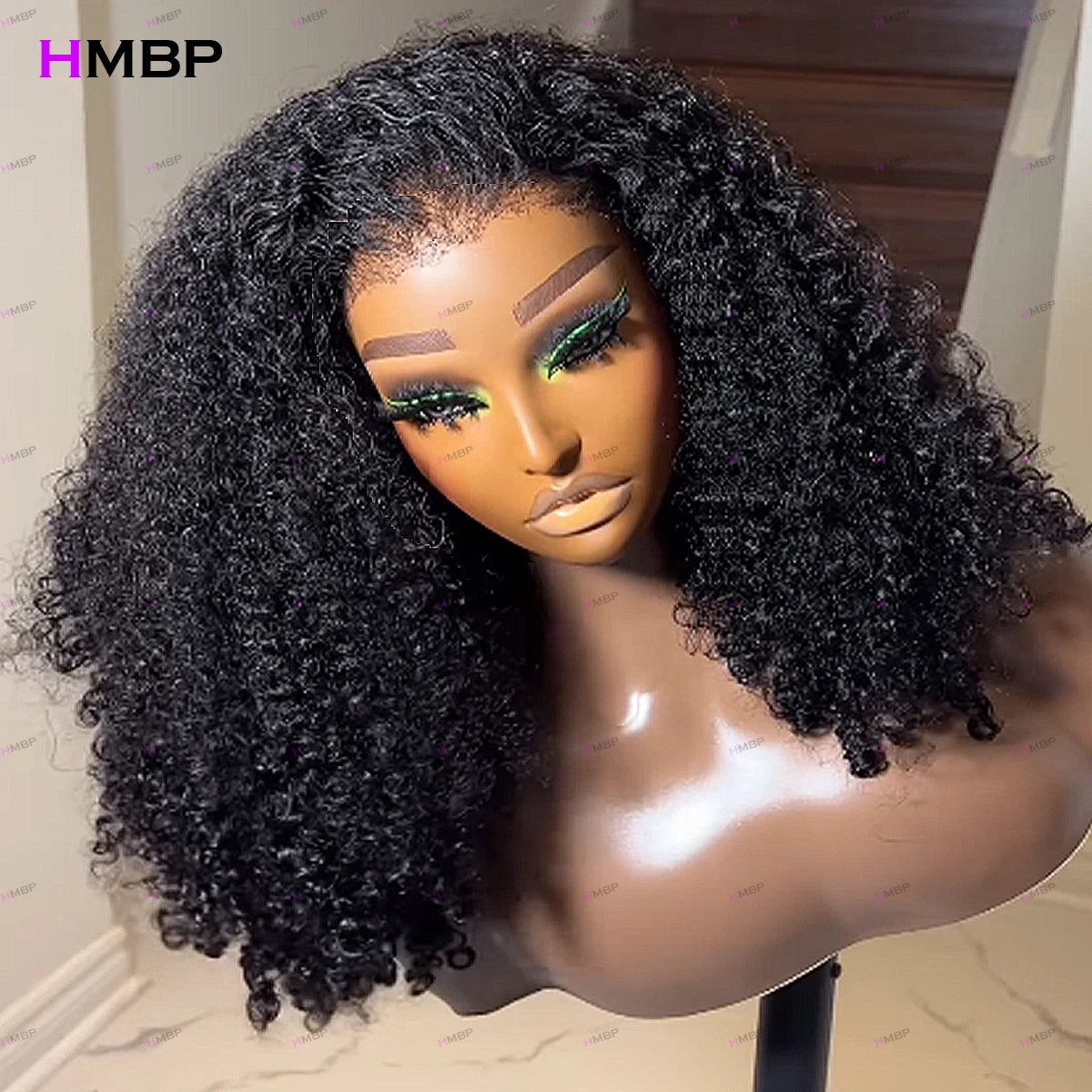 Glueless Lace Fronta Wigs Human Hair Afro Kinky Curly 500 Density 360/13x6 Hd Lace Frontal Wigs Human Hair Pre Plucked For Women