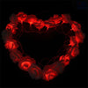 Rose LED Flower String Lights Garland Fairy Lights Romantic Lamp 3M 20LEDs For Wedding Valentines Day Christmas Party Decoration