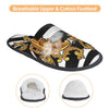 Custom Queen Of Absolutely Everything Gold Baroque Soft Memory Foam House Slippers Women Comfy Warm Anti-skid Sole Slipper