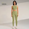 Yoga Clothing Set Women's High Waisted Leggings and Top Two Piece Seamless Fitness Exercise Clothing Fitness Workout Underwear