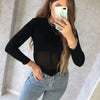 Summer Women T Shirt Girls T-Shirt Woman Clothes Long Sleeve Tops Spring Black Slim Tshirt Female Crop Top Tee Sexy Skinny Y2k