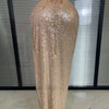 Summer New Women Sexy Strapless Two Pieces Set Glitter Night Club Skirt Suits Laced Singer Dancer Stage Performance Costume