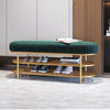 Shoes Rack with Soft Velvet Seat Cushion Shoe Bench Storage Entrance Living Room Furniture Space Saving