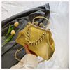 2024 Luxury Women Gold Green Chain Messenger Bags PU Leather Shoulder Bags Shell Clip Designer Handbag And Purse Wedding Clutch