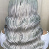 1B Grey Body Wave Transparent Lace Front Wigs Human Hair Pre Plucked 150 Density 1B Grey Human Hair 13×4 Front Wigs for Women