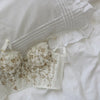 Three-dimensional embroidered bra sexy lace fish bone corset widened breasted with steel ring 2/1 half cup bralette underwear