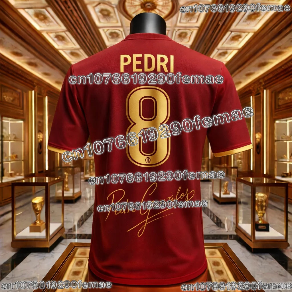 2026 Special Edition Pedri No.8 Football Jersey Fan Favorite Soccer Shirt Quick Dry Breathable Comfortable Short Sleeve Training