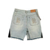Retro Blue Streetwear Patchwork Denim Short Y2K Jeans Men Women Hip Hop Cartoon Graphics Loose Camo Denim Fitness Casual Shorts