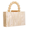Luxury Crossbody Bag Pearl Marble Dark Green Acrylic PVC Evening Bags Women Purses And Handbags Wedding Party Beach Flap