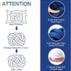 Inyahome Handmade Knot Throw Pillows for Couch Soft Decorative Knotted Comfort Pillow Cushion for Home Sofa Bedroom Decor Blue
