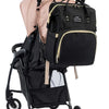 Fashion Mommy Backpack Multifunction Foldable Baby Bed Bags Large Capacity Portable Milk Bottle Diaper Double Shoulder Mom's Bag
