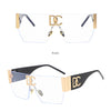 New 2024 Luxury Designer Square Sunglasses Women Fashion Trendy Punk Sun Glasses Ladies Gradient Shades Eyewear Oculos UV400