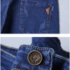 2024 New Business Men's Jeans Casual Straight Stretch Fashion Classic Blue Black Work Denim Trousers Male Brand Clothing